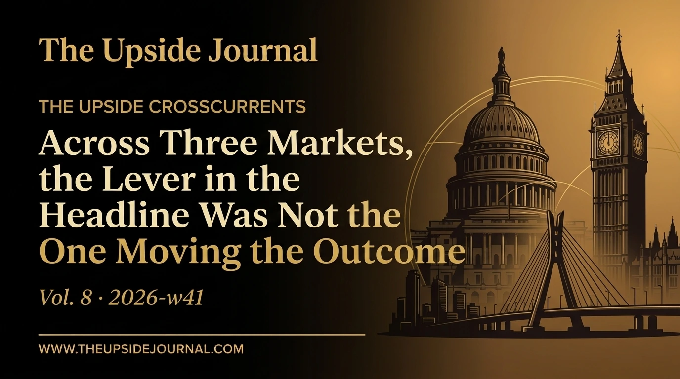 Across Three Markets, the Lever in the Headline Was Not the One Moving the Outcome
